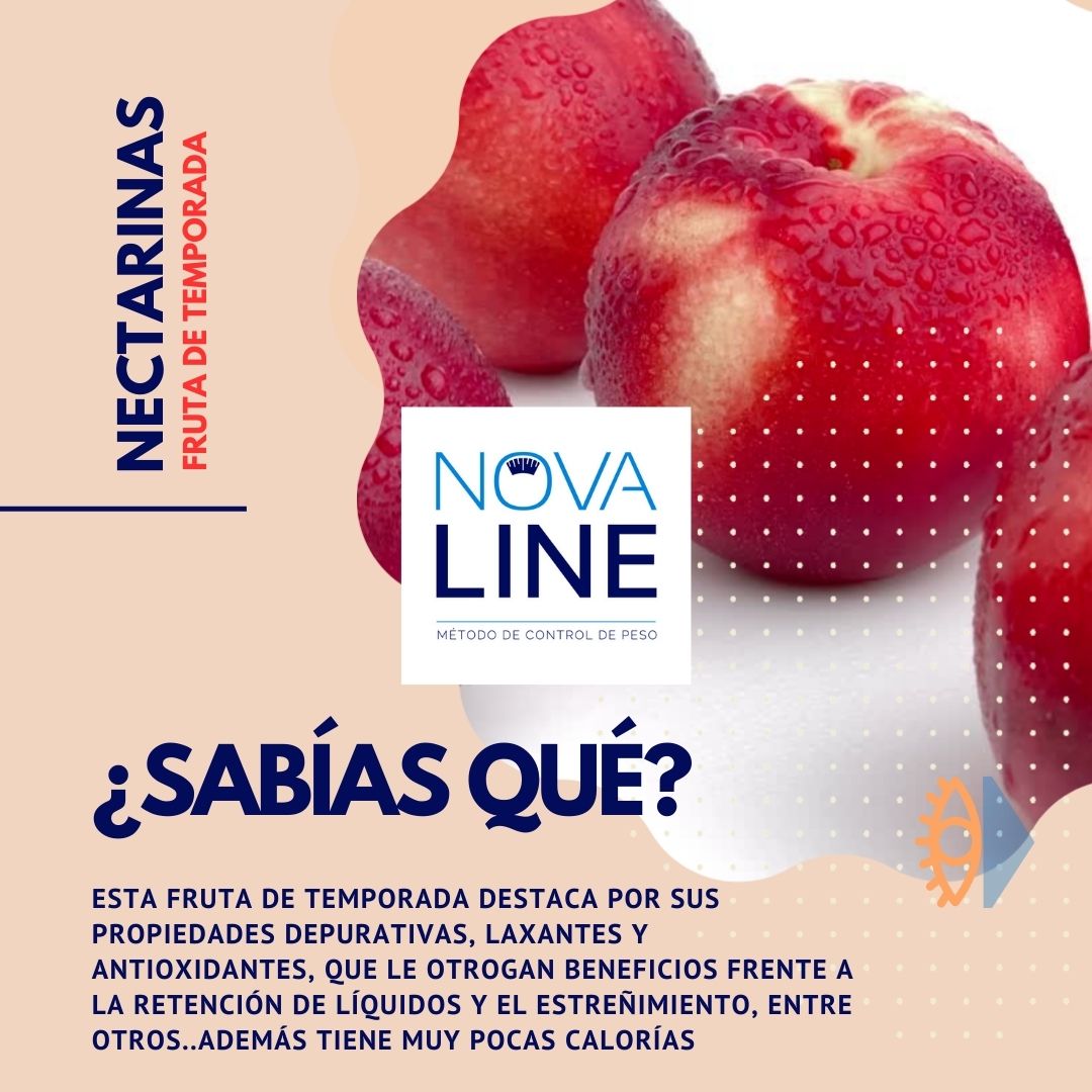 novaLine_bynd's tweet photo. ¿Sábías que las #nectarinas son un aliado perfecto para el #ControlDePeso? Destaca por sus propiedades #depurativas, #laxantes y #antioxidantes, que le otorgan beneficios frente a la #RetenciónDeLíquidos y el #estreñimiento, entre otros...además tiene muy pocas calorías #novaLine https://t.co/Q1HaM2mrlp