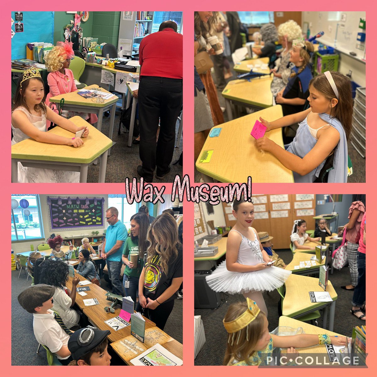 3rd grade Wax Museum!  These incredible students shared great facts as they took on personas of historic characters. #InspireExcellence #DragonProud