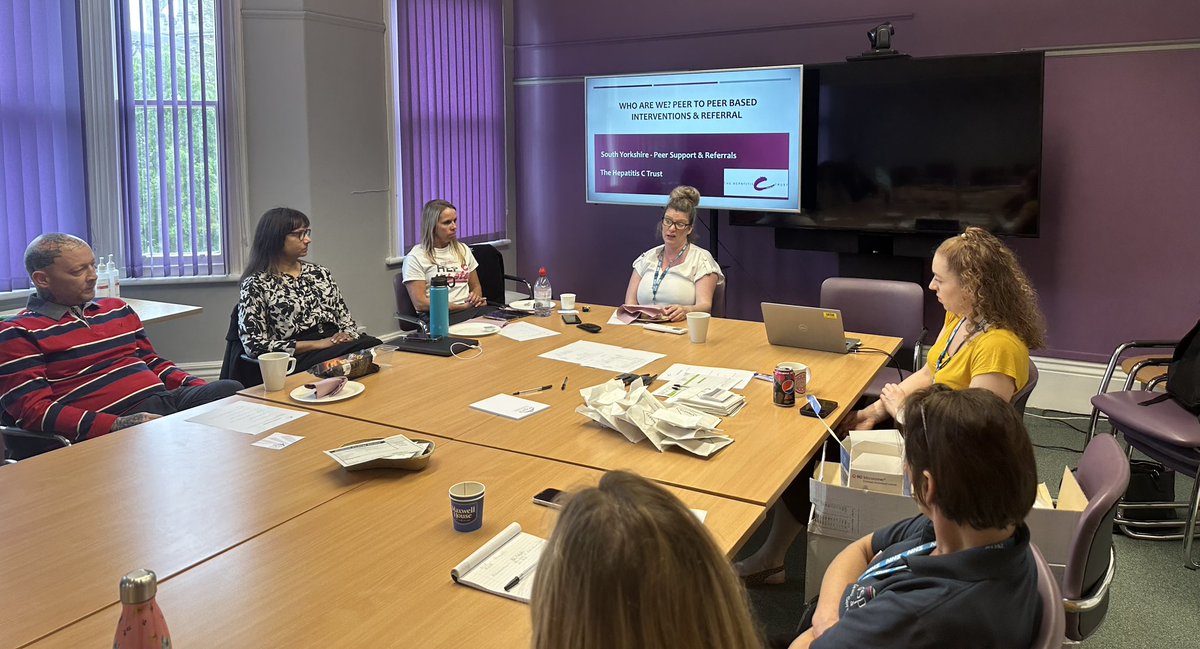 Pwadex12's tweet image. Another fab training day @Aspire_Recovery @AlcoholDrugServ in collaboration with @HepC_U_Later @HepatitisCTrust another group of staff trained and ready to #test to eliminate #hepc in Doncaster #fun #friday @LauraHughes2022 thank you 🙏