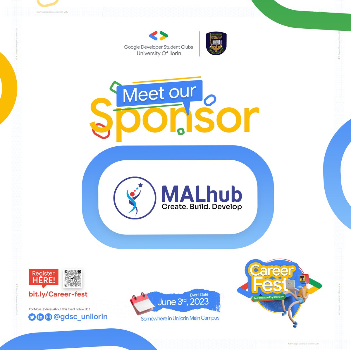 gdgoc_unilorin's tweet image. Meet our sponsor 🥁🥁

Announcing @malhubng as one of the sponsors for #CareerFest

MALhub is a cost-effective shared workspace that provides a serene and beautiful environment for startups and entrepreneurs to work towards achieving their objectives.