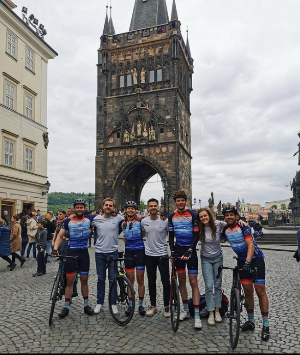 CardiologyUmcg's tweet photo. FINISHED !!
Yes !! This team went #sustainably2heartfailure2023 from #Groningen  to #Prague (>770km!)

So so proud at the tremendous achievement!!
Sponsor them here to compensate more carbon emission! https://t.co/SI6KYwxWGV

#HeartFailure2023 @escardio @HFA_President https://t.co/OuSBY1fDWX