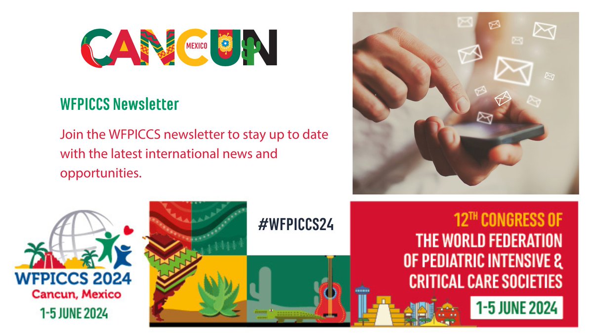 Stay tuned for registration details and get ready to be inspired, educated, and connected. Start counting down the days to an unforgettable event! #PediatricCriticalCare #Cancun #WFPICCS24

👉 bit.ly/3mCAKE8