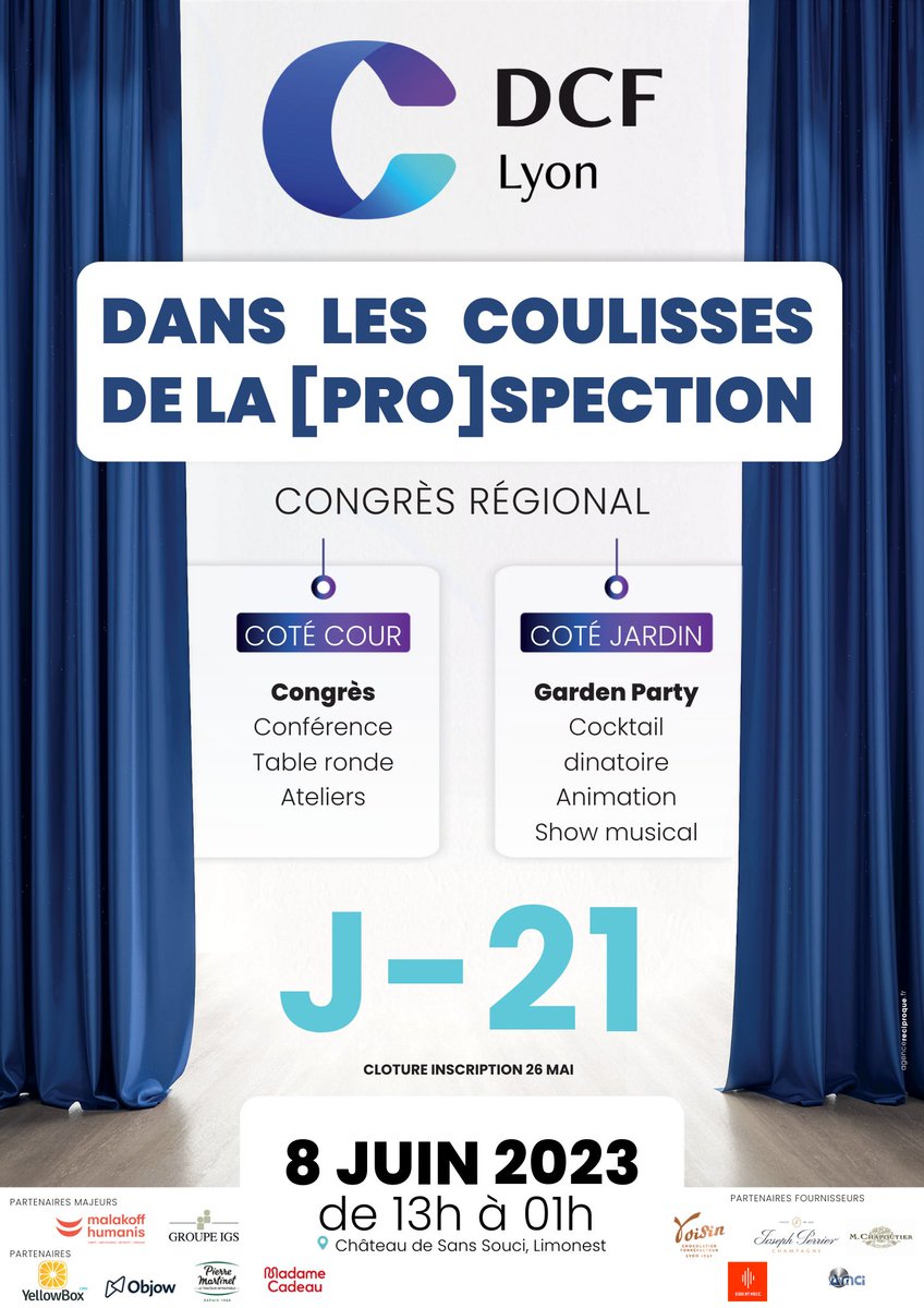 J-21 : Congrès Régional Rhône Alpes 2023 😍 📣

Dans 21 jours !!! Lever de rideau 🎭 Nous sommes dans la dernière ligne droite, et tous impatients de vous recevoir ! Et bonne nouvelle, nous avons réservé le soleil pour cette journée 🌞

#congres #rhonealpes #commerce