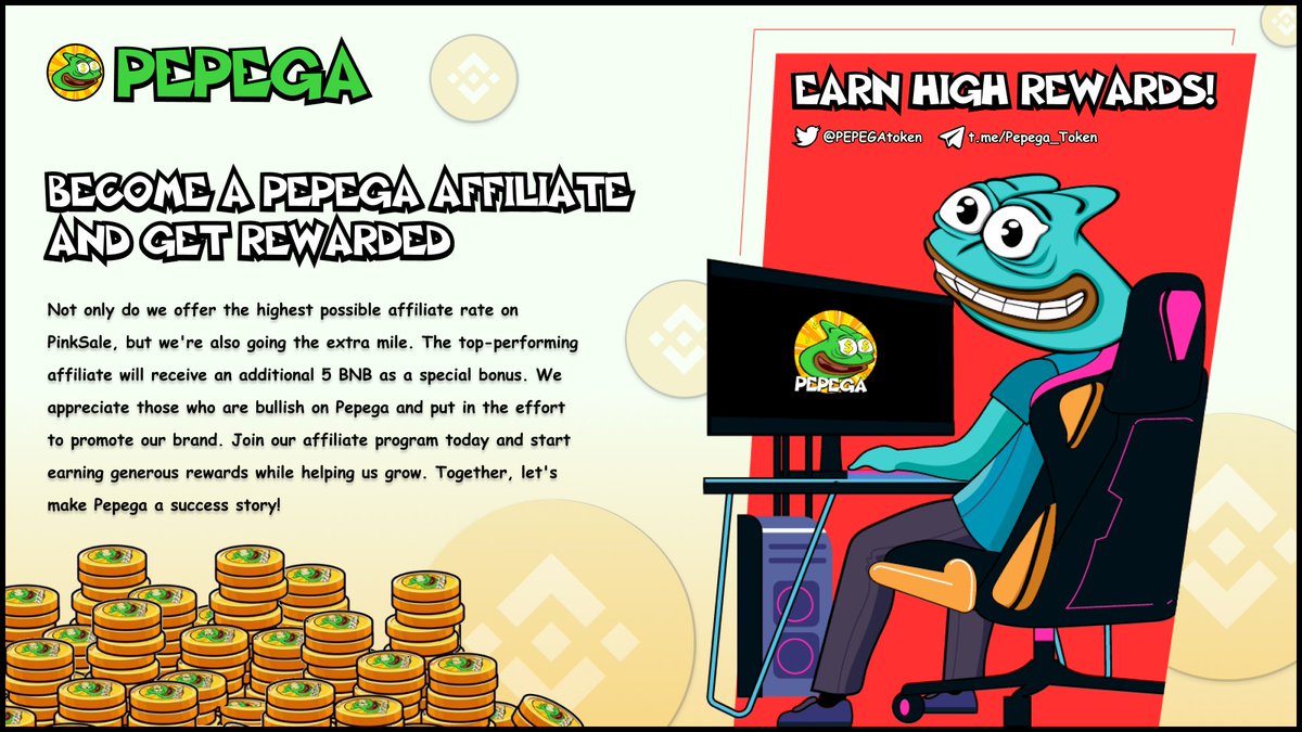 Who wants to become a $Pepega Affiliate?

Rewards are HUUGEE!🐸🎁

Pssst… T-Minus 3 Days until our Fair Launch

#pepe #fairlaunch #BSCGEM #BSCGemAlert #BSCGems #ethgem