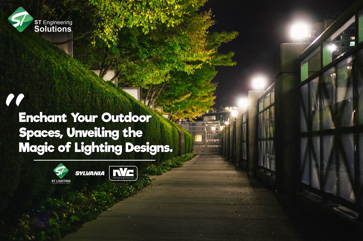 'Enchant your outdoor spaces with Outdoor Lighting! 💡✨ Illuminate and transform. 🌈

#NvcInternational #LightingDesign #LightupyourWorld #ExteriorLights #PathwayIllumination #LightingMagic #LuxuryLighting #LightingTechnology  #LightingSolutions #LuminousAesthetics #Sylvania