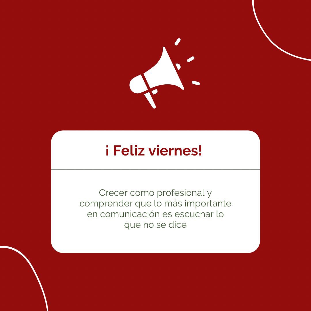 ¡Feliz viernes! 🙌🏻🤍

#relacionespúblicas
#Comunicación
#entornocomunicativo
#UniversidadeBelgrano