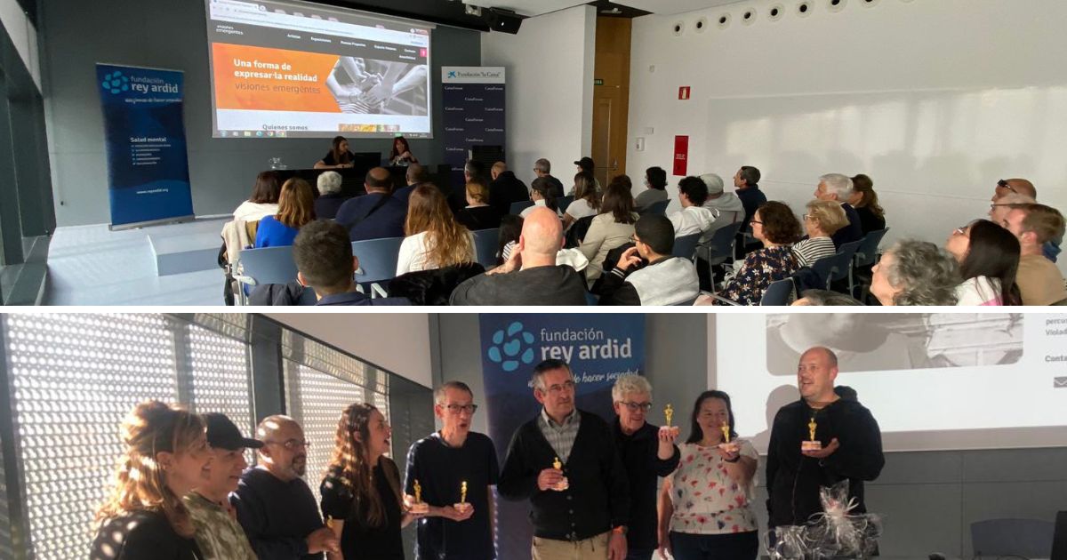 VirtualCivan's tweet photo. Ayer asistimos a la presentación de la 💻 web de #VisionesEmergentes rodeados de profesionales y artistas que hacen posible este apasionante proyecto de @GrupoReyArdid.
Ha sido un placer contribuir al desarrollo de este trabajo lleno de arte y superación.
https://t.co/T2iFa19Trw https://t.co/GP5k3IbHX6