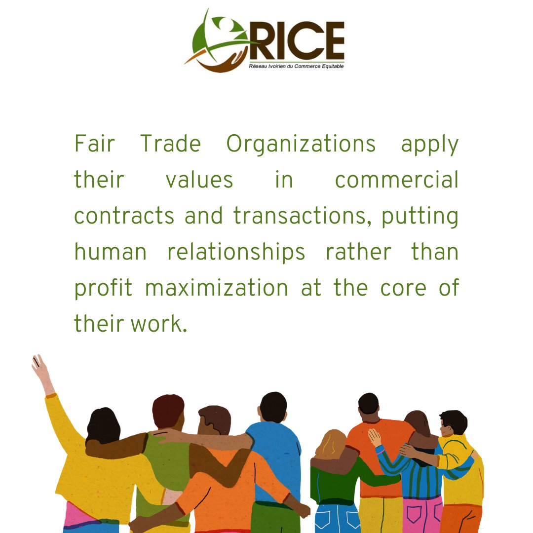 ricequitable's tweet photo. 🇬🇧 Fair Trade organisations work to allow producers to get sustainable livelihoods that meet their daily needs for economic, social and environmental well-being.
#CommerceEquitableCI #commerceequitable #RICE #fairtrade https://t.co/3DOPQM2uX5