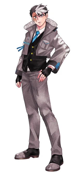 一条の新規立ち絵。ほんとは武器腰に持たせたかったけど間に合わんかったのでひとまずこれで今夜継続に行くぞい!