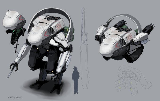 Skebで描いた搭乗型ロボ