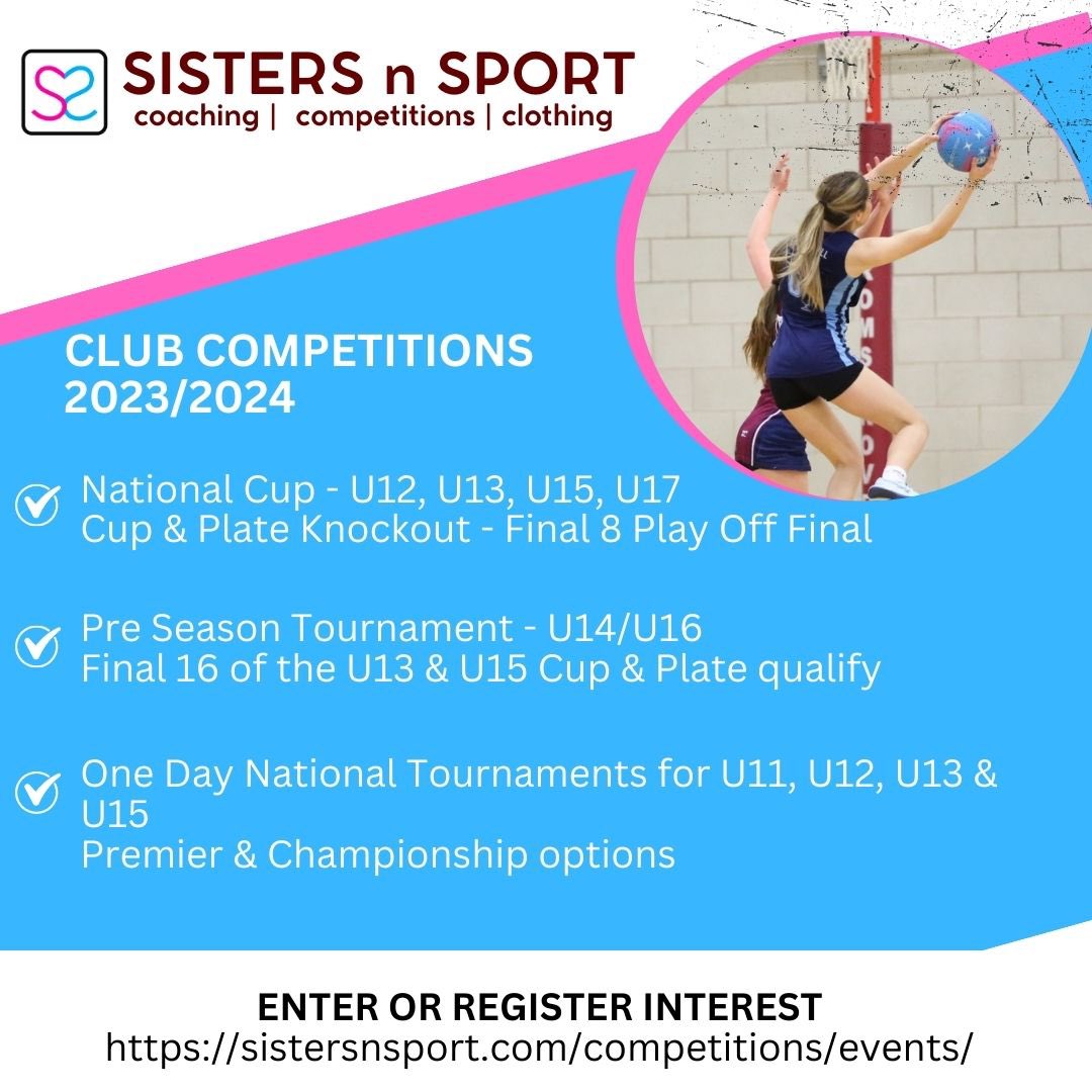 🏆 Competitions 2023/24 - Entry Open 🏆

🏐 Schools Netball Cup - U12-U19
🏐 Schools Netball Shield -U12-U19
⚽ Schools Girls Football Cup - U13, U14 U15
🏏 Schools Girls Cricket Cup - U12, U13 U15
🏐 Clubs Netball Cup - U12, U13, U15 U17
🏐 Clubs One Day National Tournments