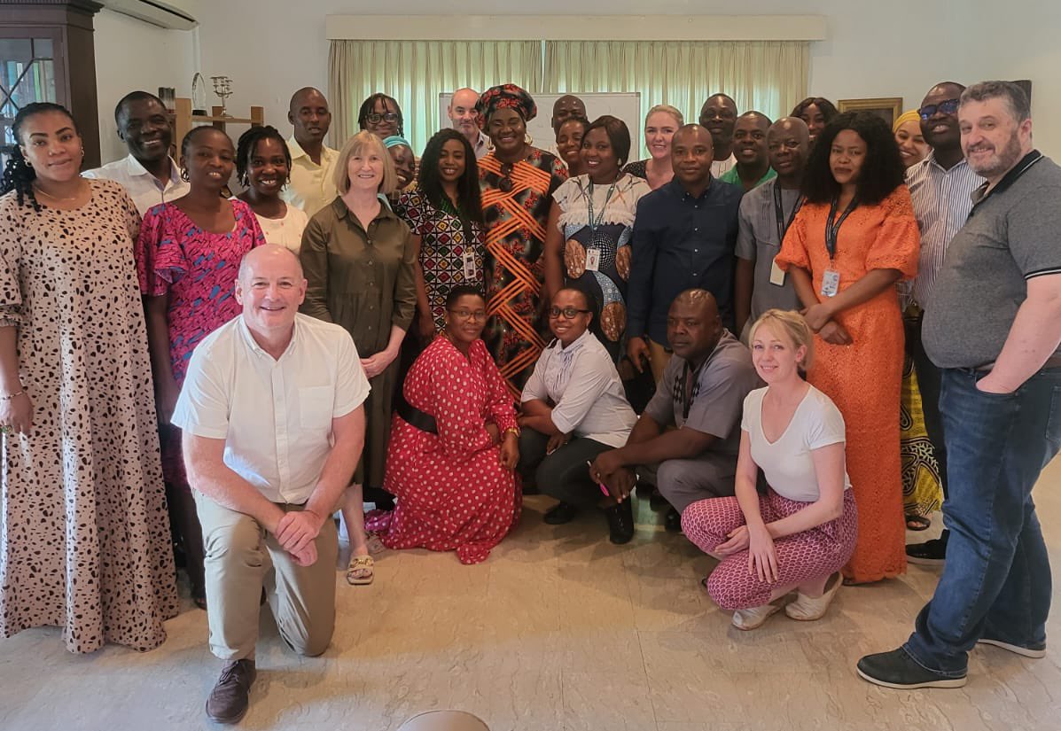 IrlEmbNigeria's tweet photo. It was a real pleasure for Team Ireland to welcome  @MamasheeIE Edizemi Onilenla today and hear her inspiring story &amp; her infectious passion for bringing Ireland and Nigeria closer together. #community https://t.co/wXuhTmsL3g