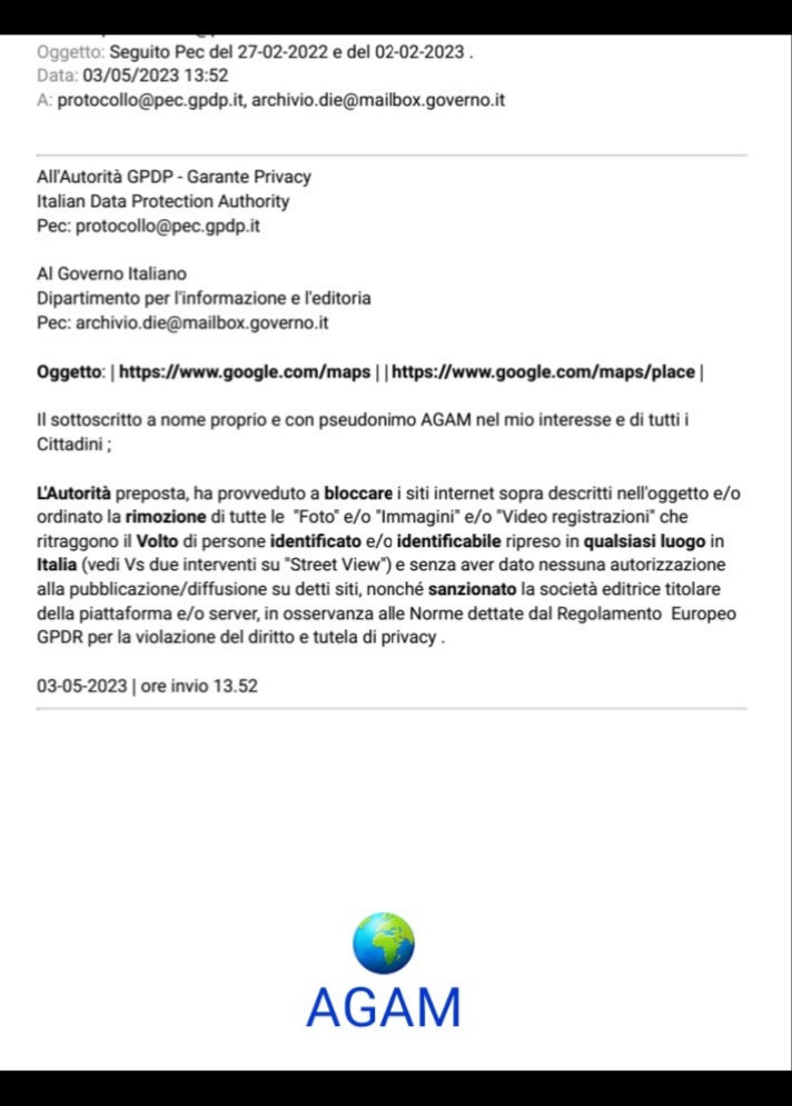 🟥 Garante Privacy #GarantePrivacy @GPDP_IT 👉 #PasqualeStanzione 

Perché non Blocca $GOOGL e da #GDPR Sanziona . Ha 'Impedimenti' particolari ❓

I Cittadini, attendiamo risposte .

#rainews #rainews24 #Agcom #Repubblica #LaVerita googleitalia Volto #Face #GPDR @Quirinale 👇