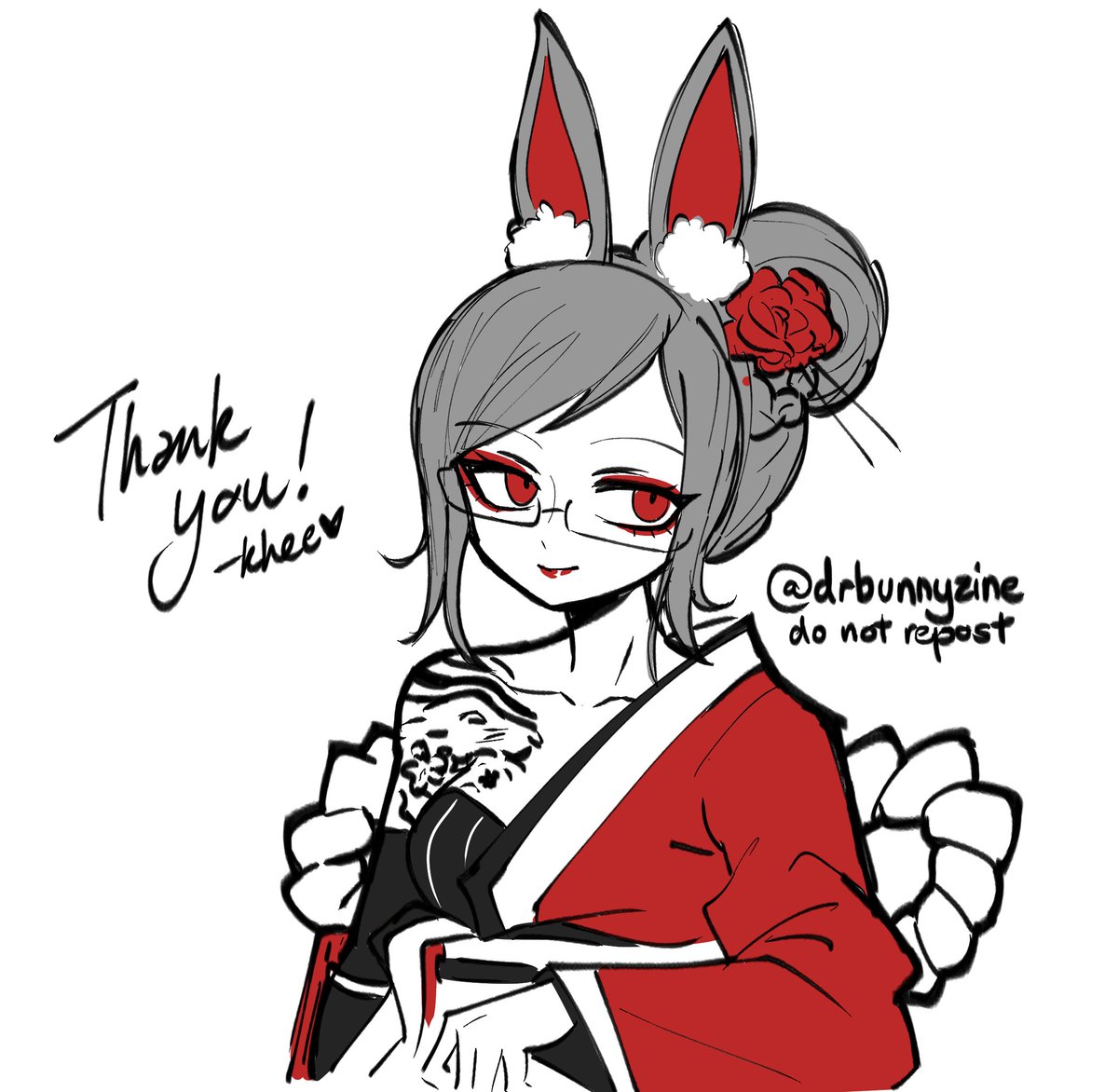 ohh! im so pleasantly surprised to see so many people like my peko bunny! here's a doodle for the love~ ❤️