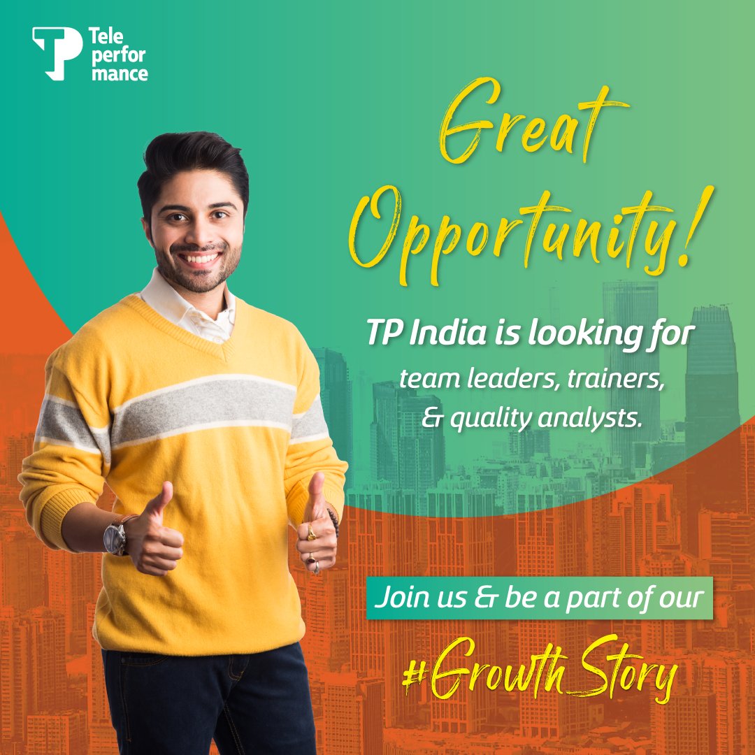 Apply now at bit.ly/RecJan2023

TP India is expanding, and we're looking for people to join the award-winning brand.

#TPIndia #TPCareers #JobsinIndia #Hiring #HiringAlert