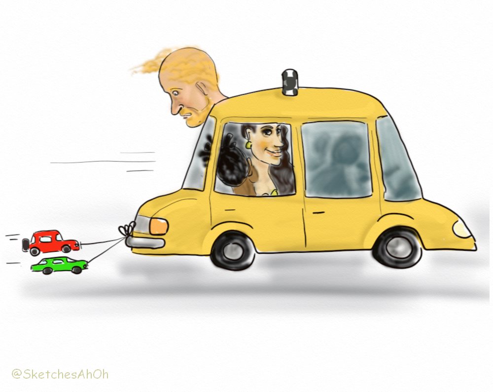 After the Women of Vision awards, paparazzi chased the car with Megan and Harry. There were many inconsistencies in this story. Maybe it was like that, but fear has big eyes? Thanks to Archie for the cars provided.