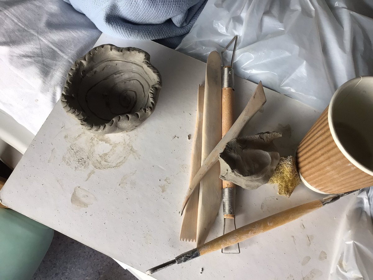 LRIschool's tweet photo. This week our students have been exploring clay and produced some interesting textured clay vessels. Well done everyone, We are looking forward to seeing the finished painted pots. ๐จ๐ฉโ๐จ
#clay #texture #art #HospitalEducation #TheraputicArt #exploringmaterials https://t.co/5ri0CfdB0e