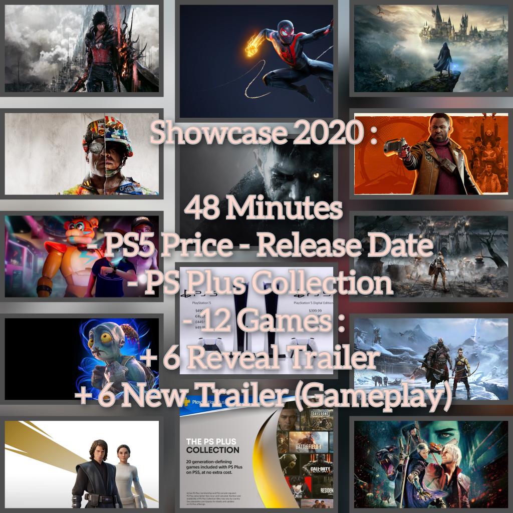 PlayStation Game Size on X: 🚨 PlayStation Events Recap : - PS5: The  Future of Gaming - Playstation Showcase 2020 / 2021 - Playstation Showcase  2023 🔹May 24 at 1pm PT 🔹+60