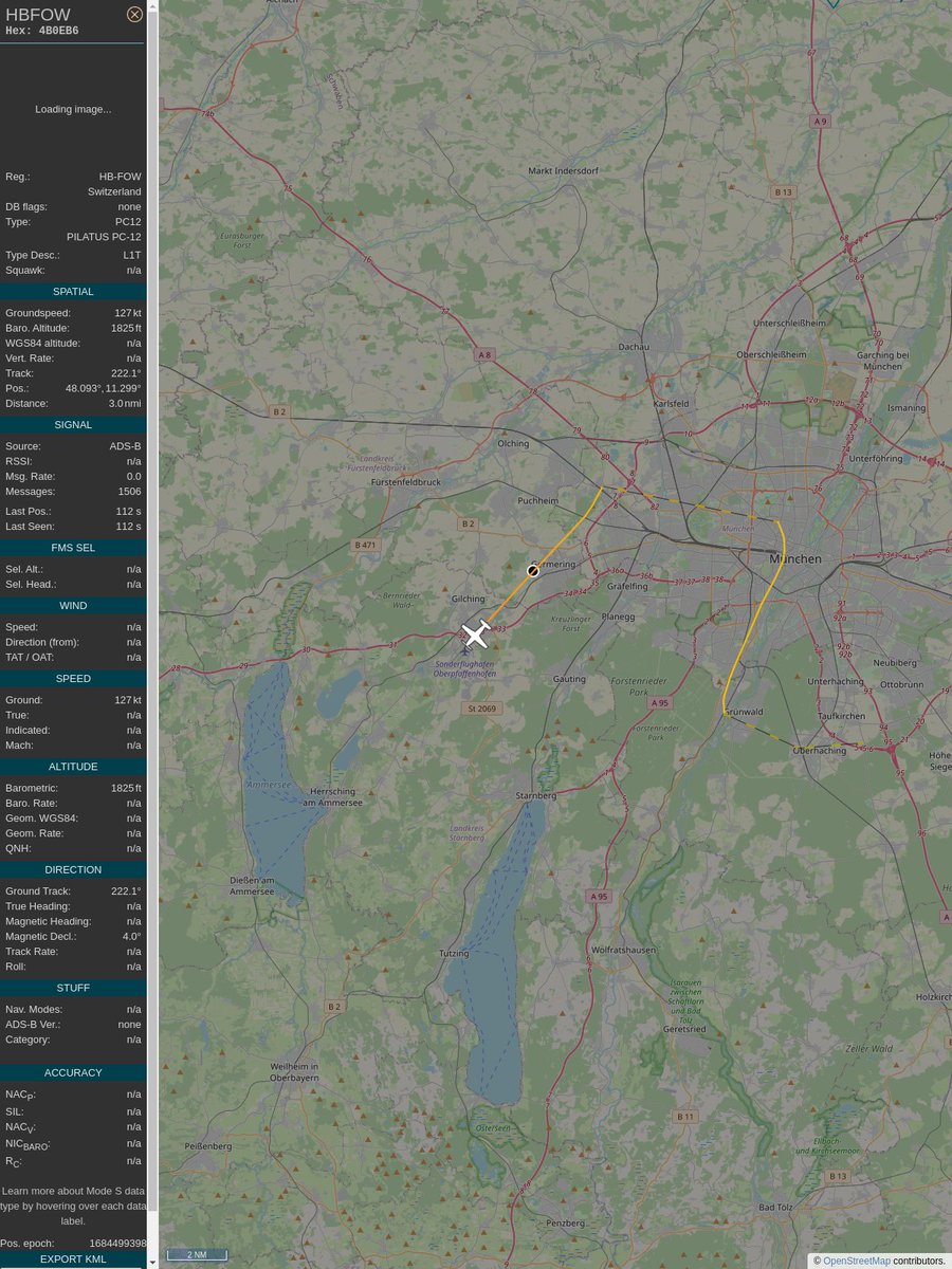 ICAO: 4B0EB6
Flt: HBFOW
First seen: 2023/05/19 14:28:23
Min Alt: 1825 ft MSL
Min Dist: 0.95 nm

#planefence #adsb - docker:kx1t/planefence
globe.adsbexchange.com/?icao=4b0eb6