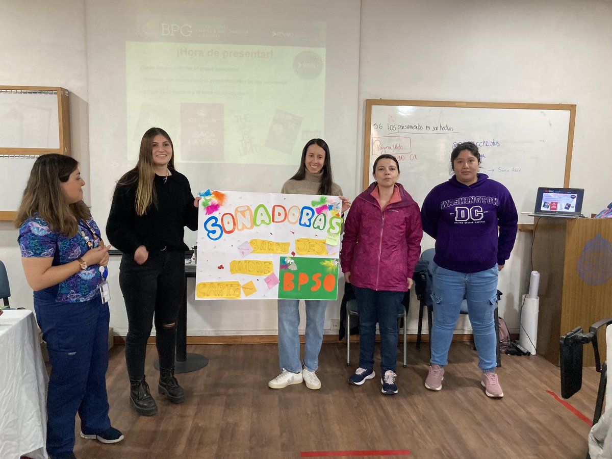 Cuarta jornada de capacitación de champions! Cada vez somos más en nuestra identidad colectiva!!💪🏻
<a href="/Chio_Maga/">Rocío Magaña</a> <a href="/BPSOUCCHRISTUS/">BPSO UC CHRISTUS</a> <a href="/sabadv/">Sonia Abad</a> <a href="/RNAO/">RNAO</a> <a href="/DorisGrinspun/">Dr. Doris Grinspun 🇨🇦 RN, PhD, FAAN, O.ONT</a> 
#RNAO #BPSOUCCHRISTUS