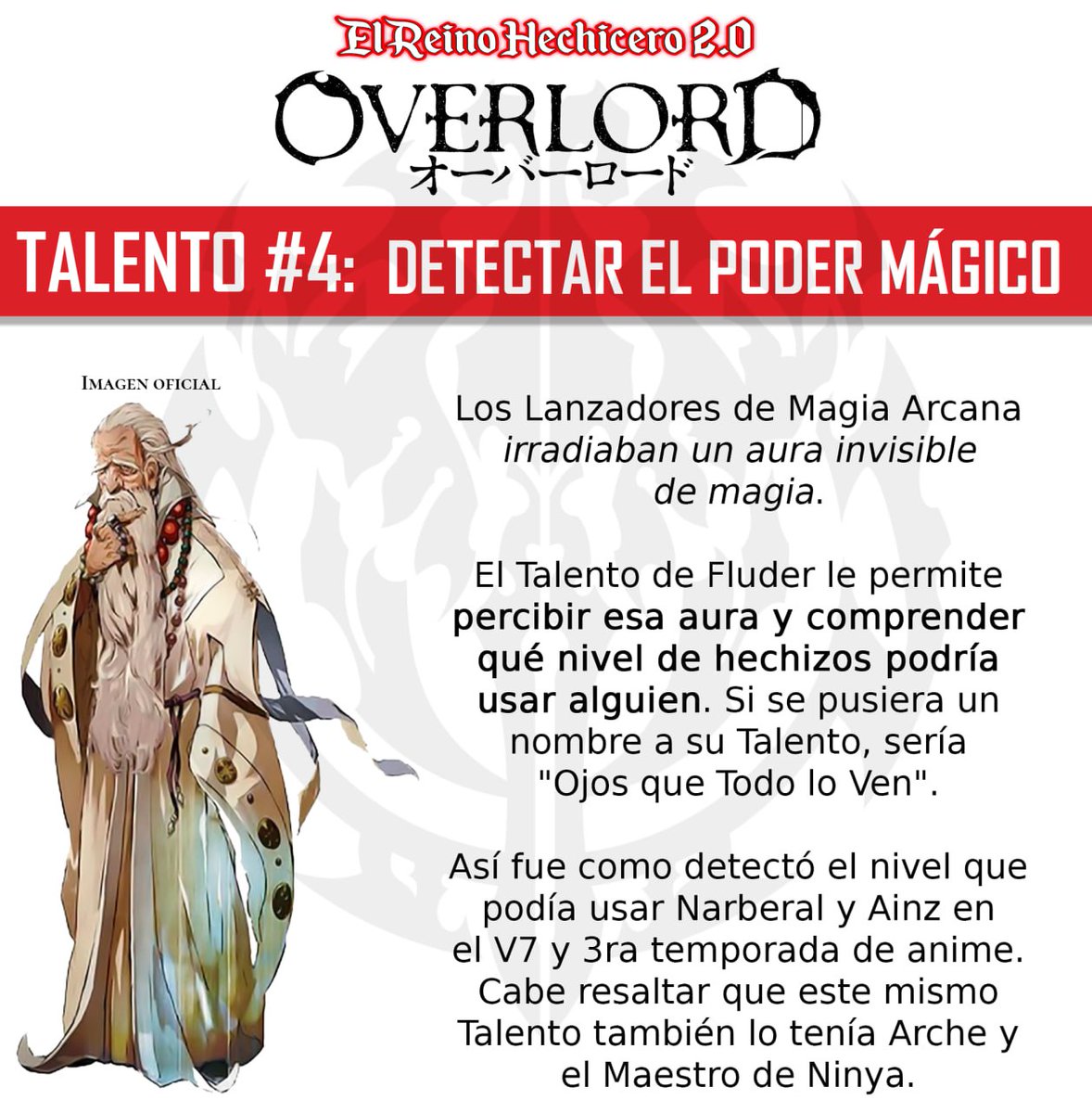 HechiceroReino's tweet photo. Talento Innato
Talento #4
#TalentoInnato #Fluder #Overlord #ElReinoHechicero https://t.co/y0KWkMv8Rm