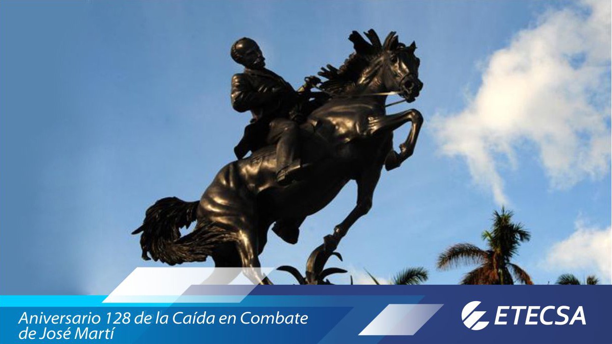 #Cuba 🇨🇺, a 128 años de su caída en combate, Martí sigue presente inspirándonos a pensar y ser mejores cada día.
#MartíVive
