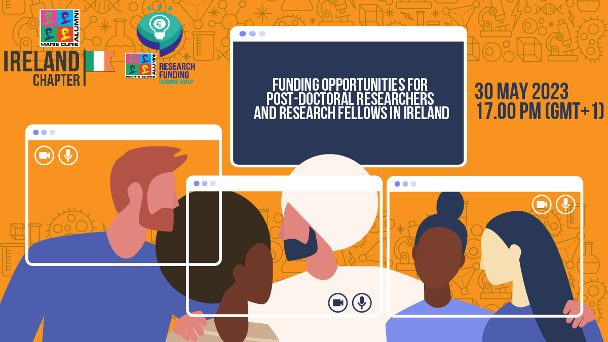 📢 Funding opportunities for post-doctoral researchers and research fellows in Ireland

Join us for this event organised by the Ireland chapter in collaboration with the Research funding working group

Info and registration here: mariecuriealumni-eu.zoom.us/meeting/regist…
