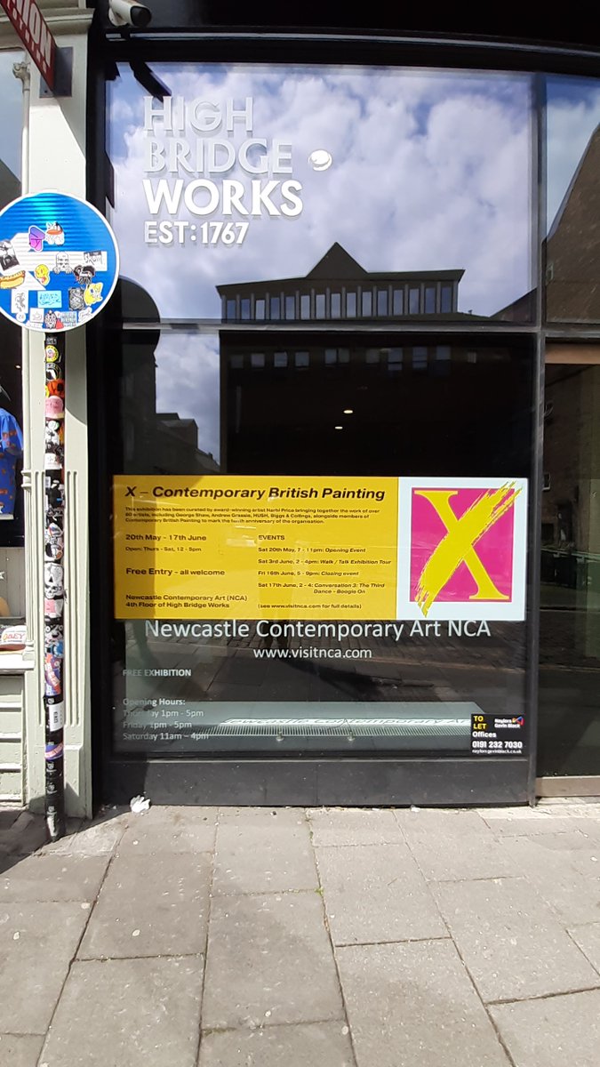 Almost ready for the opening of X - Contemporary British Painting, which has been curated by @NarbiPrice 

It opens Sat 20th May 7 - 11pm, as part of <a href="/TheLateShows/">The Late Shows</a> 

<a href="/paulsmithmusic/">Paul Smith</a> and Bish (<a href="/OpalTapes/">Opal Tapes</a>) will be DJing. 

See you there