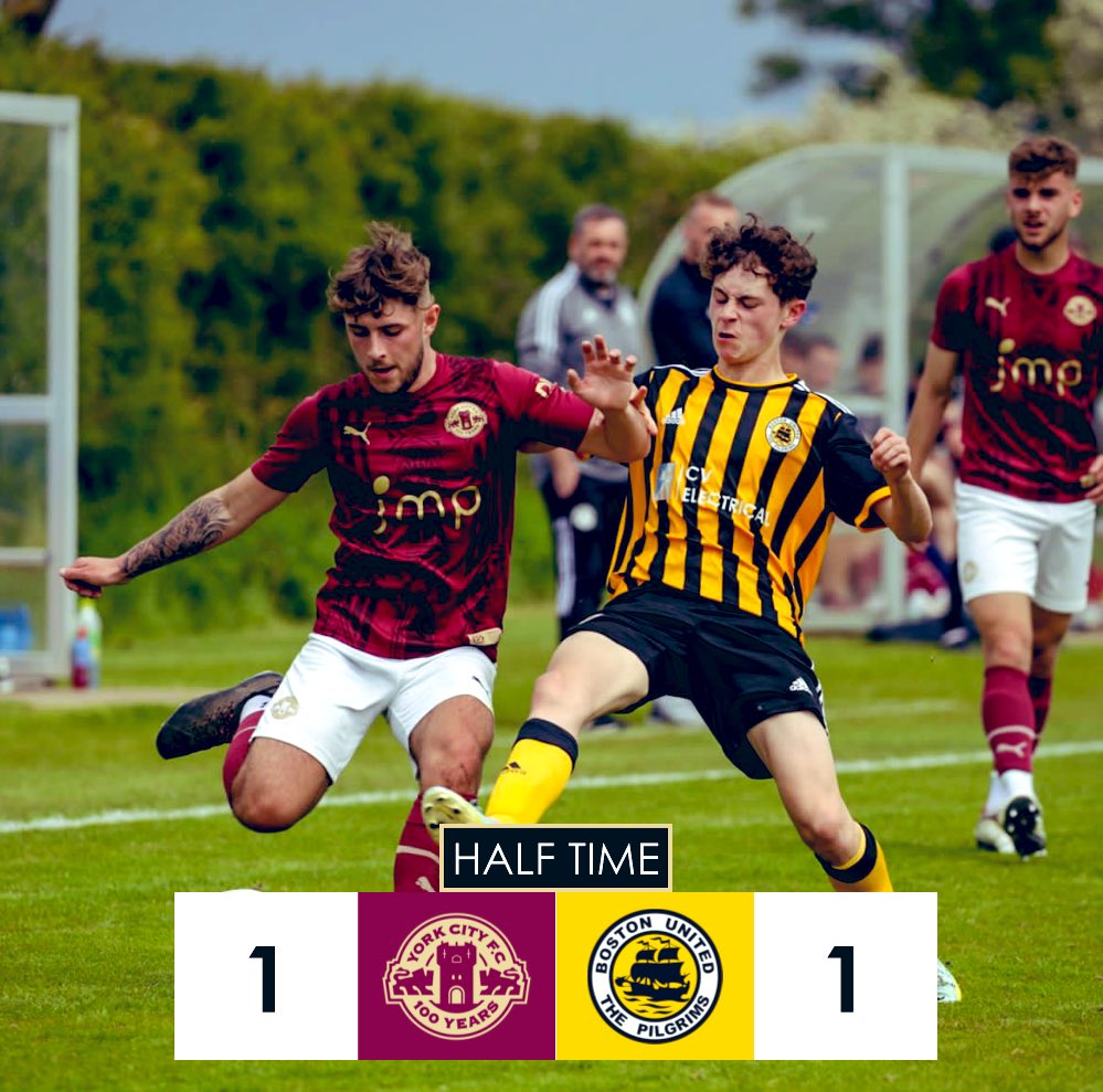 YCFCAcademy's tweet photo. ⏱️ HALF-TIME | All level at the break

#YCFC https://t.co/gm5bJqayE3
