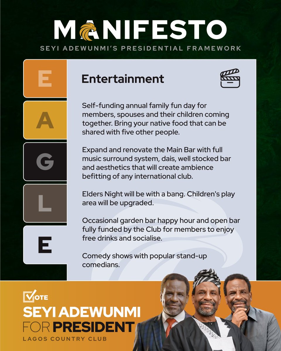 Eyiwunmi's tweet photo. #ProjectEAGLE #LagosCountryClub #SeyiAdewunmi #IncomingPresident https://t.co/537wx1KlBL