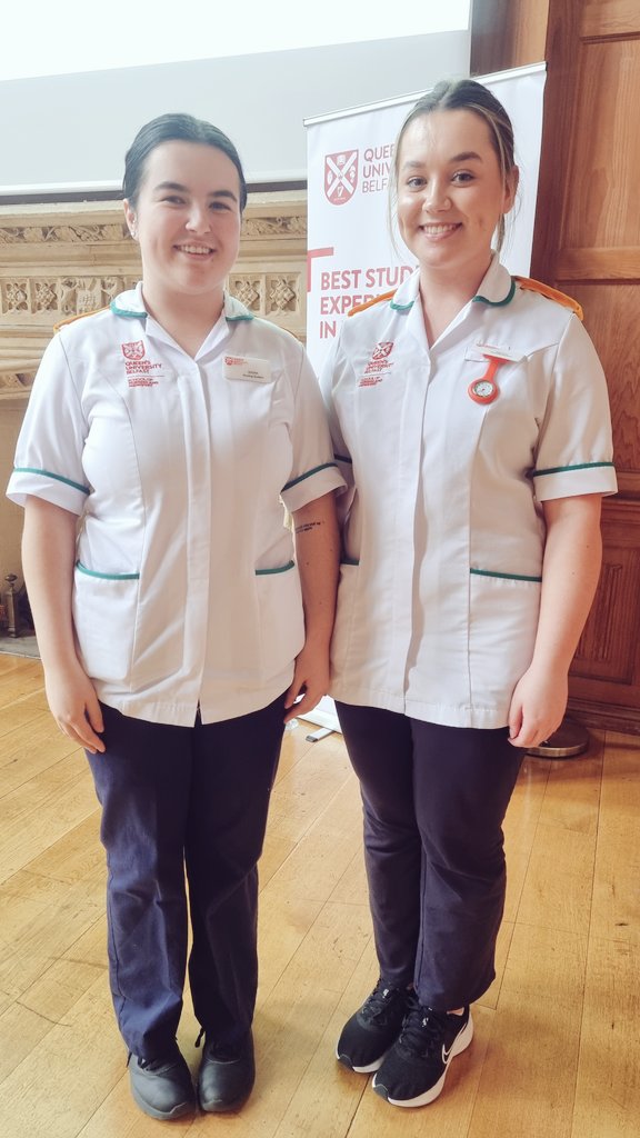 Fantastic to hear from our wonderful second year nursing students @ShonaTodd21 and @megan_delargy their experiences on the Haematology Ward Royal Belfast. @CCUCharity @BelfastTrust @QUBelfast @CYPStNN @QUBSONM @qubengagemhls_d @NIPEC_online @CNO_NI
