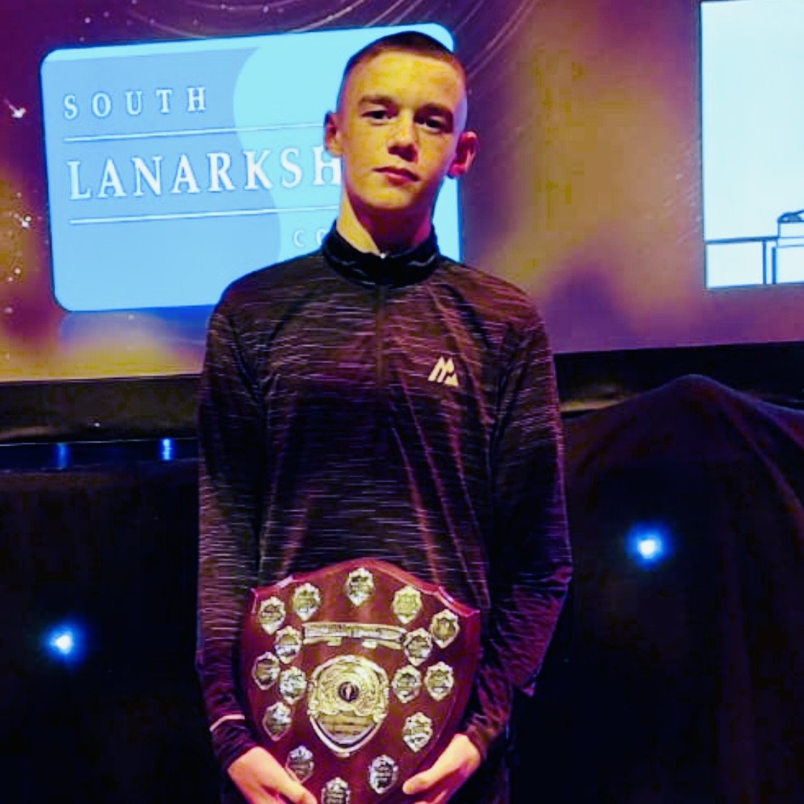 StJOHSPE's tweet photo. S3 Pupil Jacob Naismith receiving his award for Young Male Sportsperson of the Year 2023 at the recent Hamilton Sports Awards 👏👏👏🏆
@StJOHS https://t.co/5hUWDiBoXE