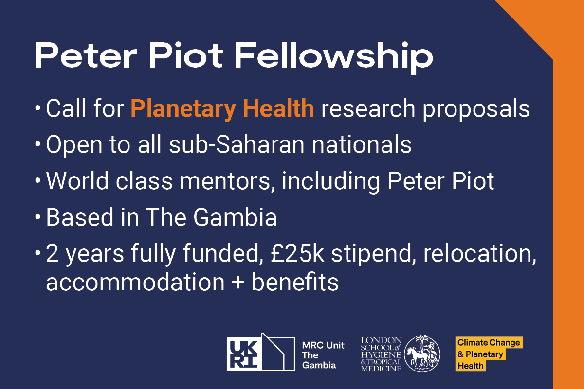 📢Funding Alert📢 We are welcoming applications from post-doc and ECR #planetaryhealth researchers from sub-Saharan Africa to join us for a funded 2 year fellowship w/@earthfluenza & @LSHTM_Planet Stipend, smiles & success included! 💸😃🦾 More info👉🏿 lshtm.ac.uk/research/centr…