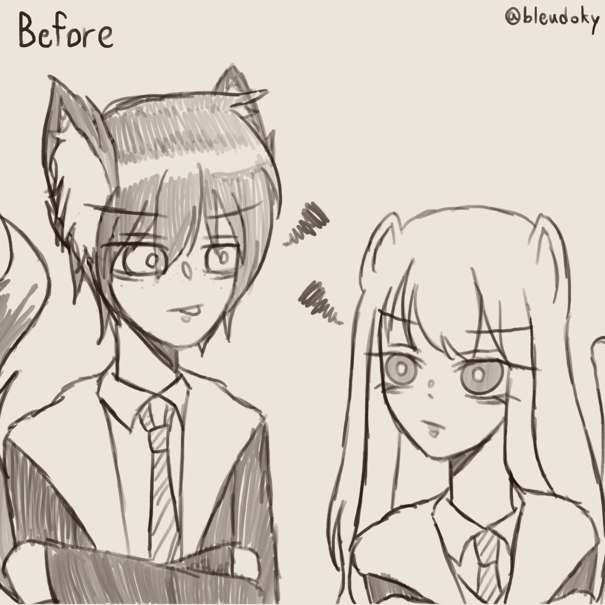 bleudoky's tweet photo. A fox can’t live with a ferret ?
#rwdm #alldm #alldraco https://t.co/GCkpHO1AO5