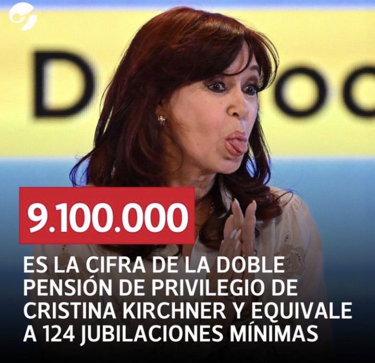 RAMIROMARRA's tweet photo. Mientras CFK cobra todos los meses +$9.000.000, un jubilado que cobra la mínima tiene que sobrevivir con $58.000 ¿En serio no les parece mal?

Esta mujer y su banda de corruptos destruyeron el país. Los fanáticos no lo van a aceptar, pero es la realidad, CFK reventó Argentina. https://t.co/J6ZGM1wm5z