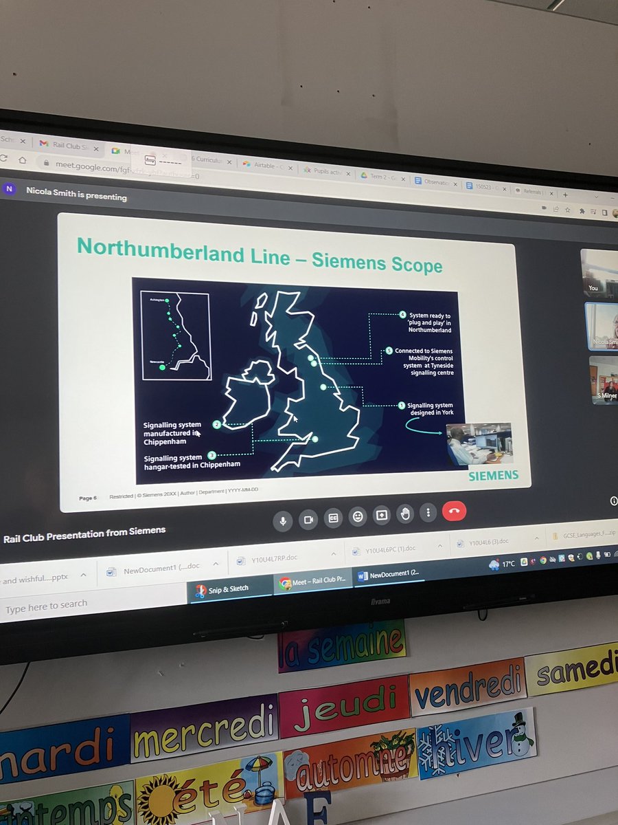 NCEAChaplain's tweet photo. Thank you to Nicola Smith of @SiemensMobility #NorthumberlandLine #Signals for talking to @DukesNCEAT @NCEA_Sixth_Form #RailClub #Engineering #ProjectManagement https://t.co/jjEFwBW05L