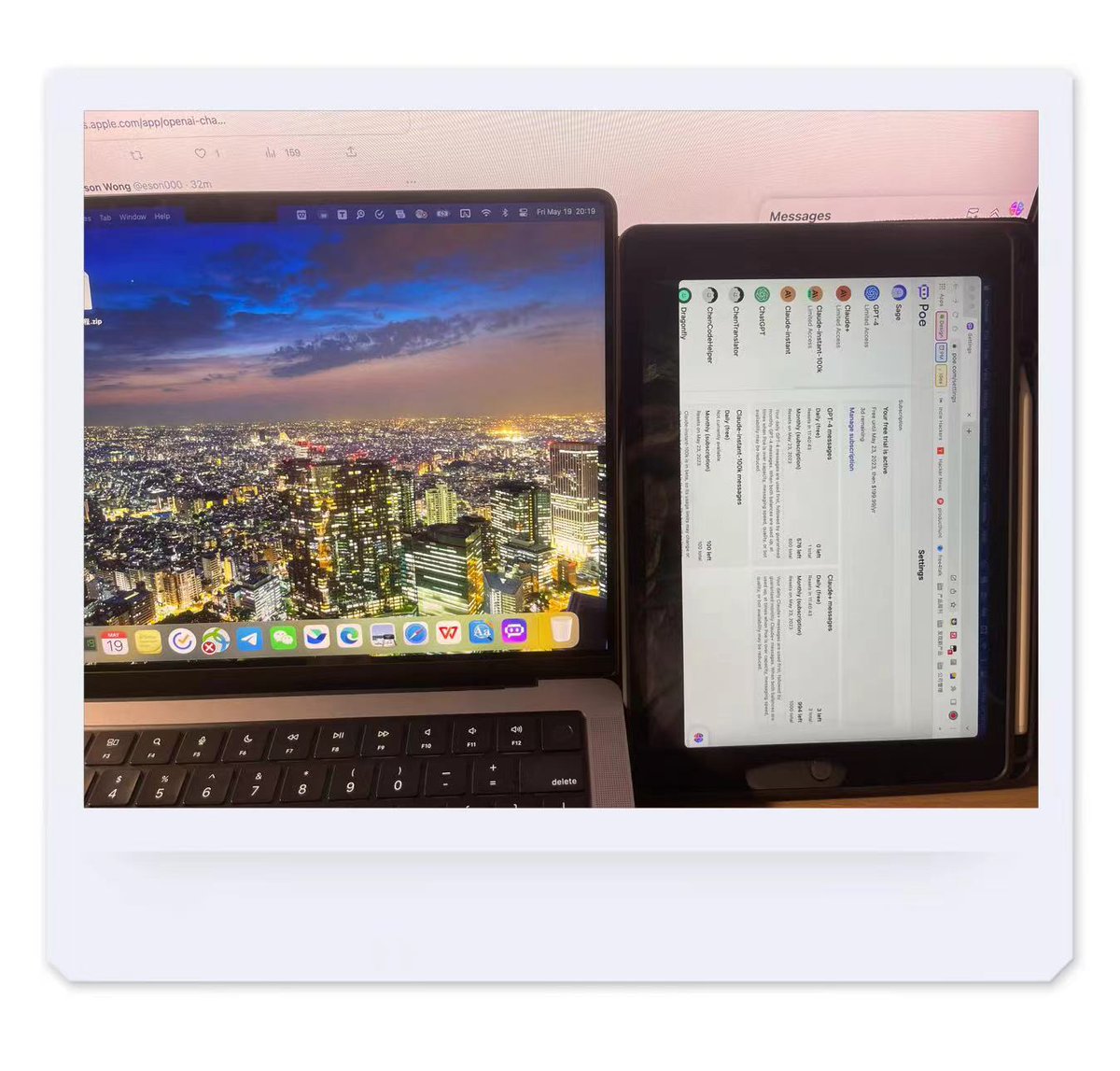 PM_Chen_'s tweet image. #iPadHelp

How to display content in portrait mode when using an iPad as an extended screen for a Mac?   

iPad 当 Mac扩展屏，如何竖屏显示内容？
