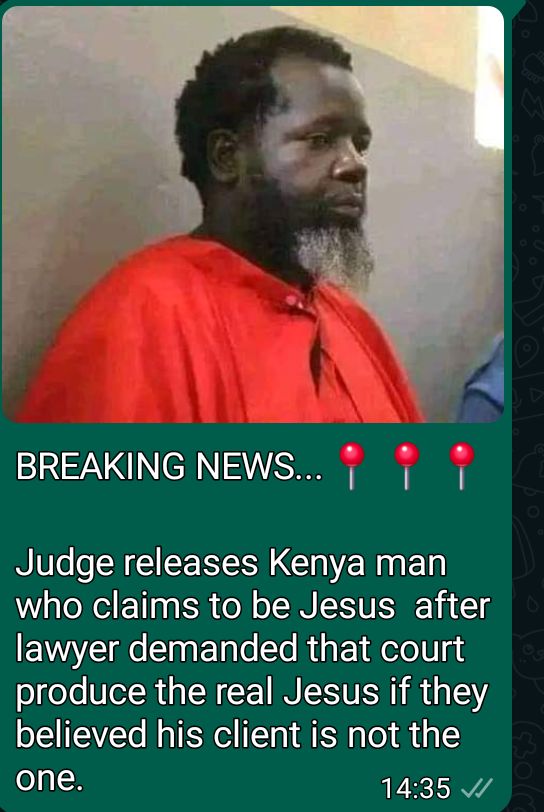 @MJMleatherware @praisemak29 There is no need in reference to the fact that, Kenya Jesus was or has been produced in Court per below 🙌🏿