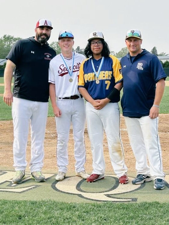 Congratulations to our very own Quade Moll and Alan Amaral from Round Lake, in being recognized as each team's NLCC Sportsmanship winners for the 2023 season! #sportsmanshipmatters #gosequoitsbaseball #pantherpride #together