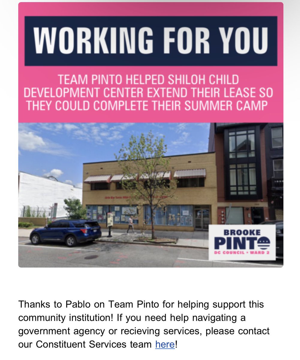 Thank you @brookepintodc for supporting this child development center! The next step is to help #Under3DC make child development center Directors and programmatic staff eligible for #PayEquityFund, so we can (along with adding $$ to the fund) pay them a living wage!
