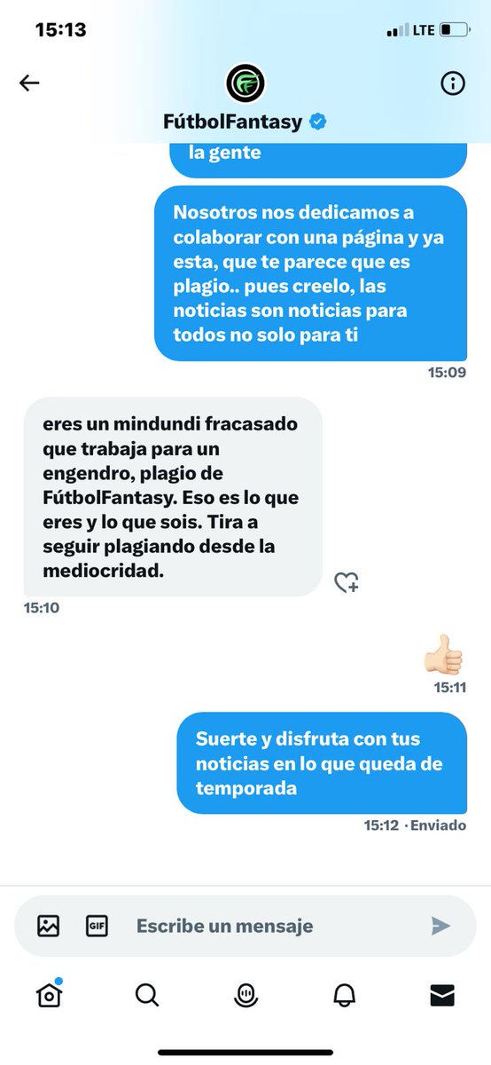 Sin vida propia y atacando a todo aquella web que le hace sombra, bueno que le pasa por la derecha sin esperarlo. Desde aquí un consejo, búscate una pareja, amigos y una vida nueva majo.