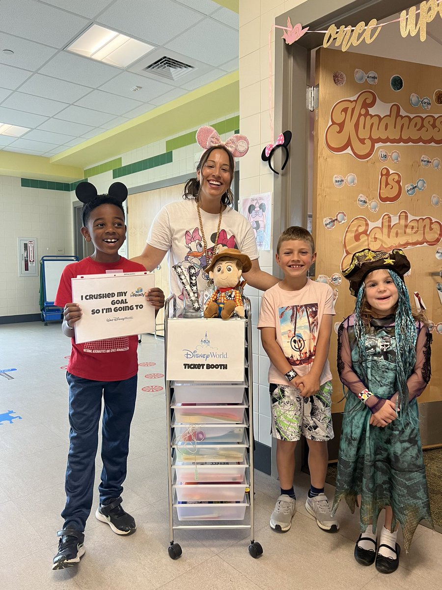 We crushed our iready goals, so we are headed to DISNEY! Happy Disney day first grade 🏰 <a href="/ButterflyRidge1/">Butterfly Ridge Elementary School</a> <a href="/FCPSTrailblazer/">Jason Anderson</a> <a href="/samerenap/">Susan C. Amerena</a> <a href="/TSmithTeach/">Tara Smith</a> <a href="/ms_flickinger/">Heather Flickinger</a>
