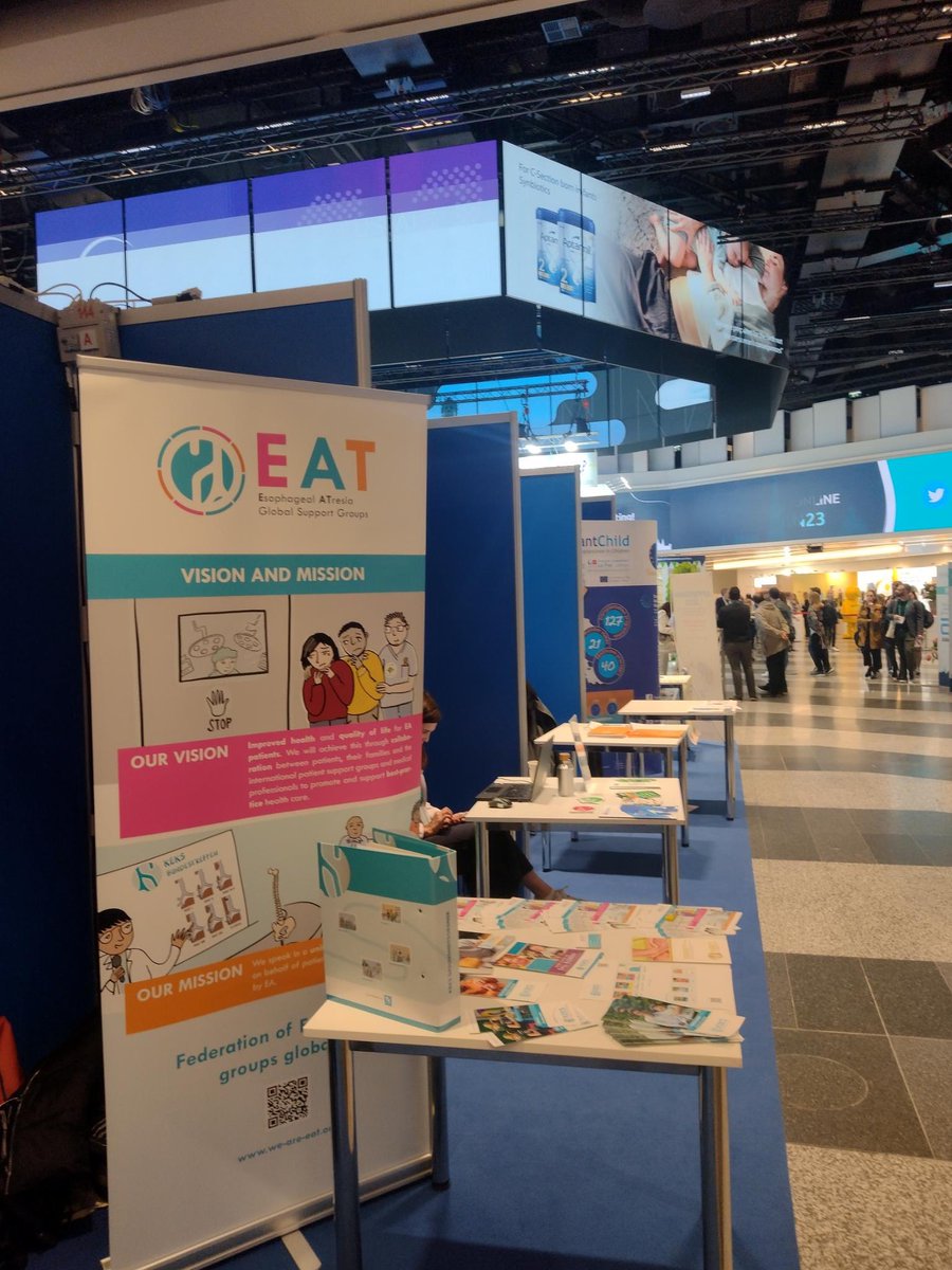 We are delighted to be at the #ESPGHAN23 patient forum. Together with @TOFS, our chairwomen <a href="/keks_awg/">awg KEKS</a> represents the interest of patients with #esophagealatresia amongst medical professionals.