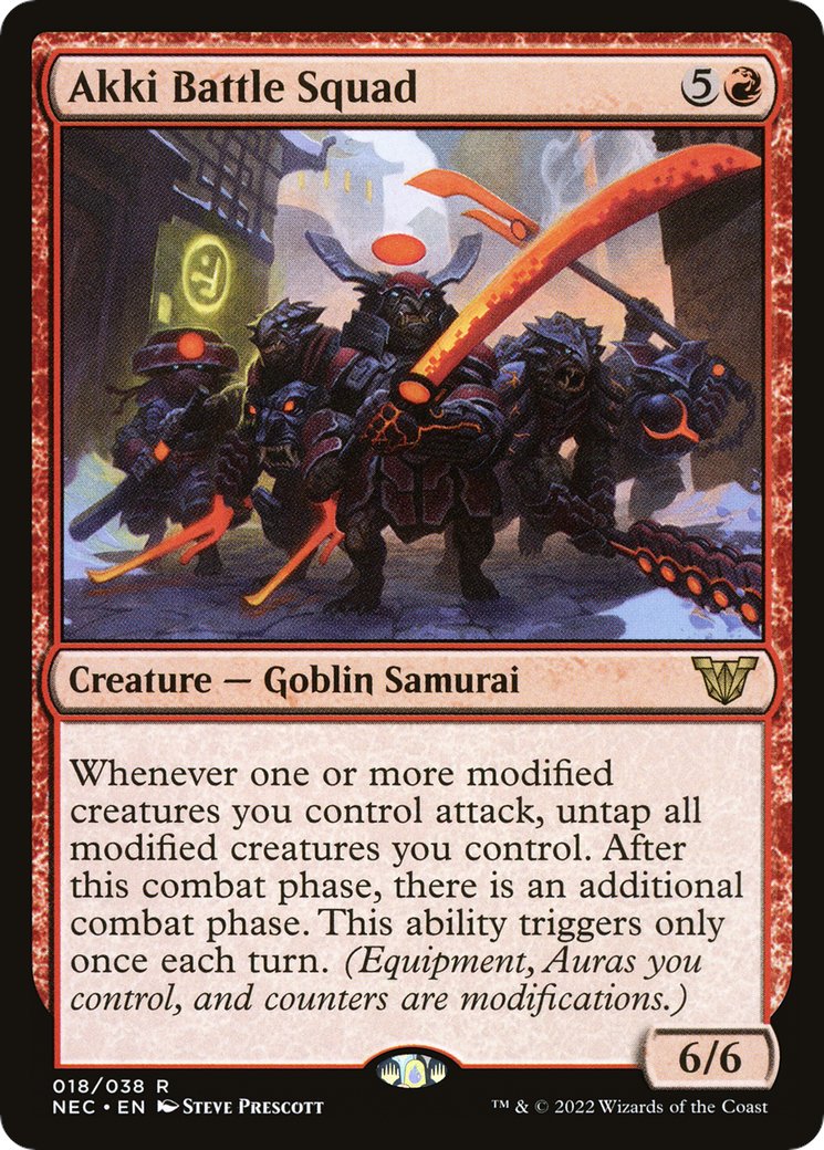 We round out the deck with more sweet Equipment support cards. And we close out the game with extra combats for double the damage and attack triggers! (4/5) We round out the deck with more sweet Equipment support cards. And we close out the game with extra combats for double the damage and attack triggers! (4/5)