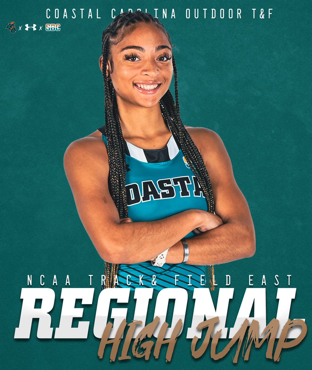 CoastalTFXC's tweet photo. We did runners yesterday and today we got jumps, as Camryn Lorick qualified for the high jump event at the 2023 NCAA East Regionals.

Read: https://t.co/huyv8RhtP1
#ChantsUp https://t.co/51tRNJltV4