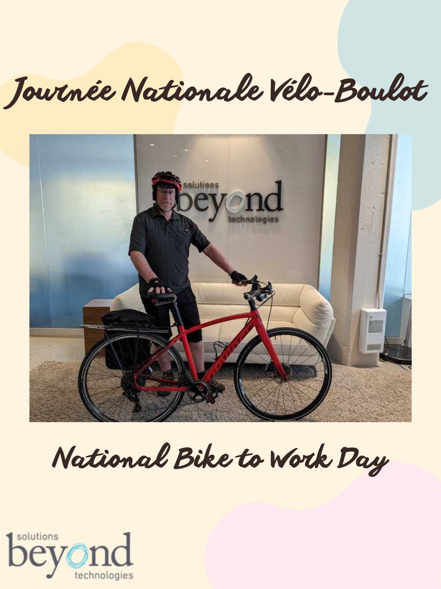 beyondtechs's tweet image. Happy bike to work day!
At Beyond, we are pleased to support active transportation! It&apos;s good for your health and for the environment!
🚴Bixi season pass for our employees: 80% discount as part of Beyond&apos;s sustainable mobility program
🚴 Free bike parking

#BikeToWorkDay