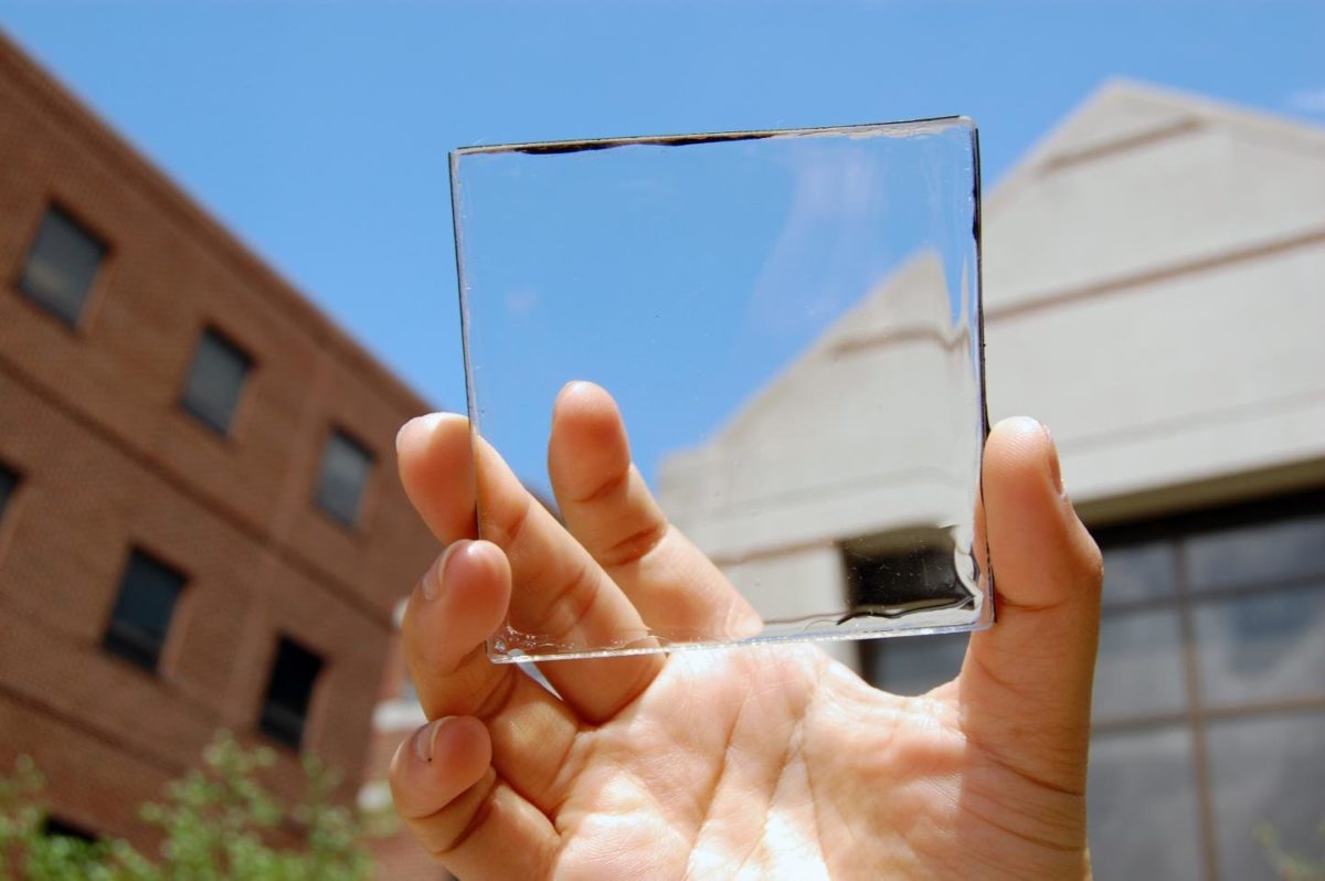 prasoongram's tweet photo. A Michigan State University professor has created a transparent solar panel that can be used in building to potentially power the entire building. It can also be retrofitted to older glass buildings to still harness power. https://t.co/kWKOgP2OoF