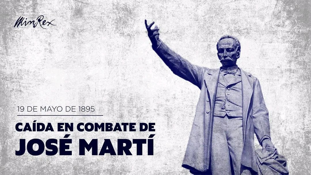 Rendimos eterno homenaje al Héroe Nacional de #Cuba 🇨🇺, José Martí, en el año 128 de su caída en combate.

Su doctrina se convirtió para siempre en una fuente inagotable del pensamiento revolucionario de cubanos y latinoamericanos. 

#MartíVive