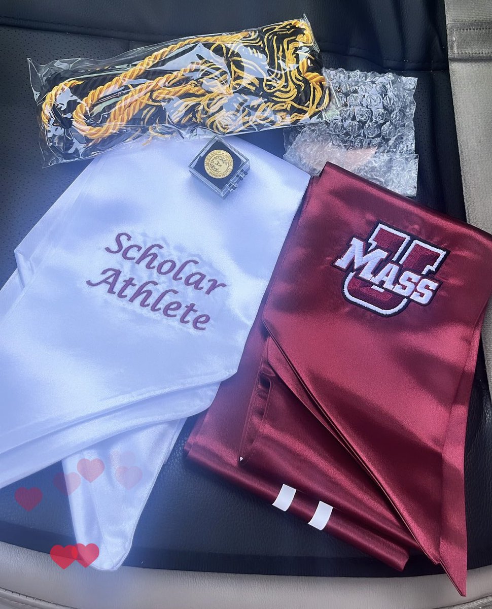 Graduation nearly a week away and after 4 years <a href="/UMassAmherst/">UMass Amherst</a> <a href="/UMassAthletics/">UMass Athletics</a>, finished with a 3.71 GPA, 6x Deans list (4x consecutive), it’s been a journey, super excited for what’s next!