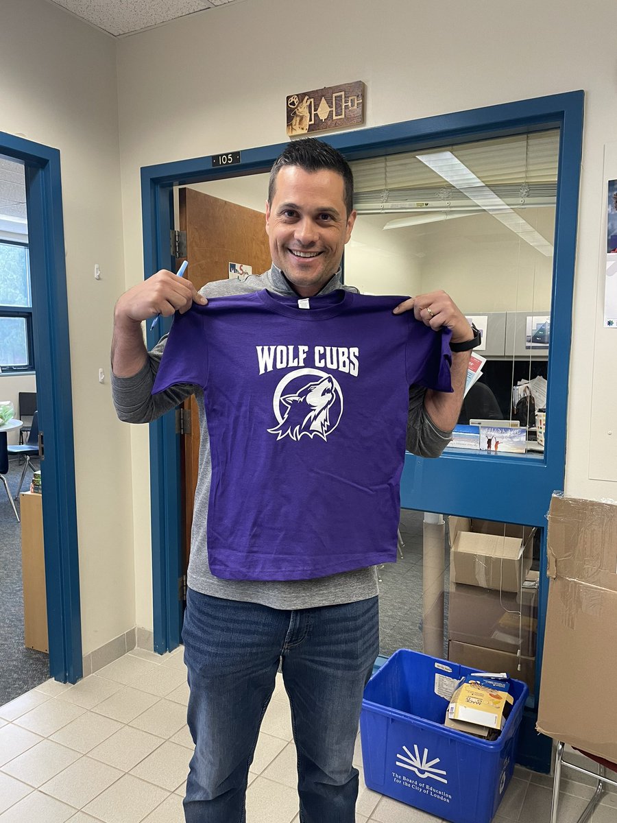 Thanks to our Home and School Association, our new wolf cubs will be looking as cool as Mr. Z.